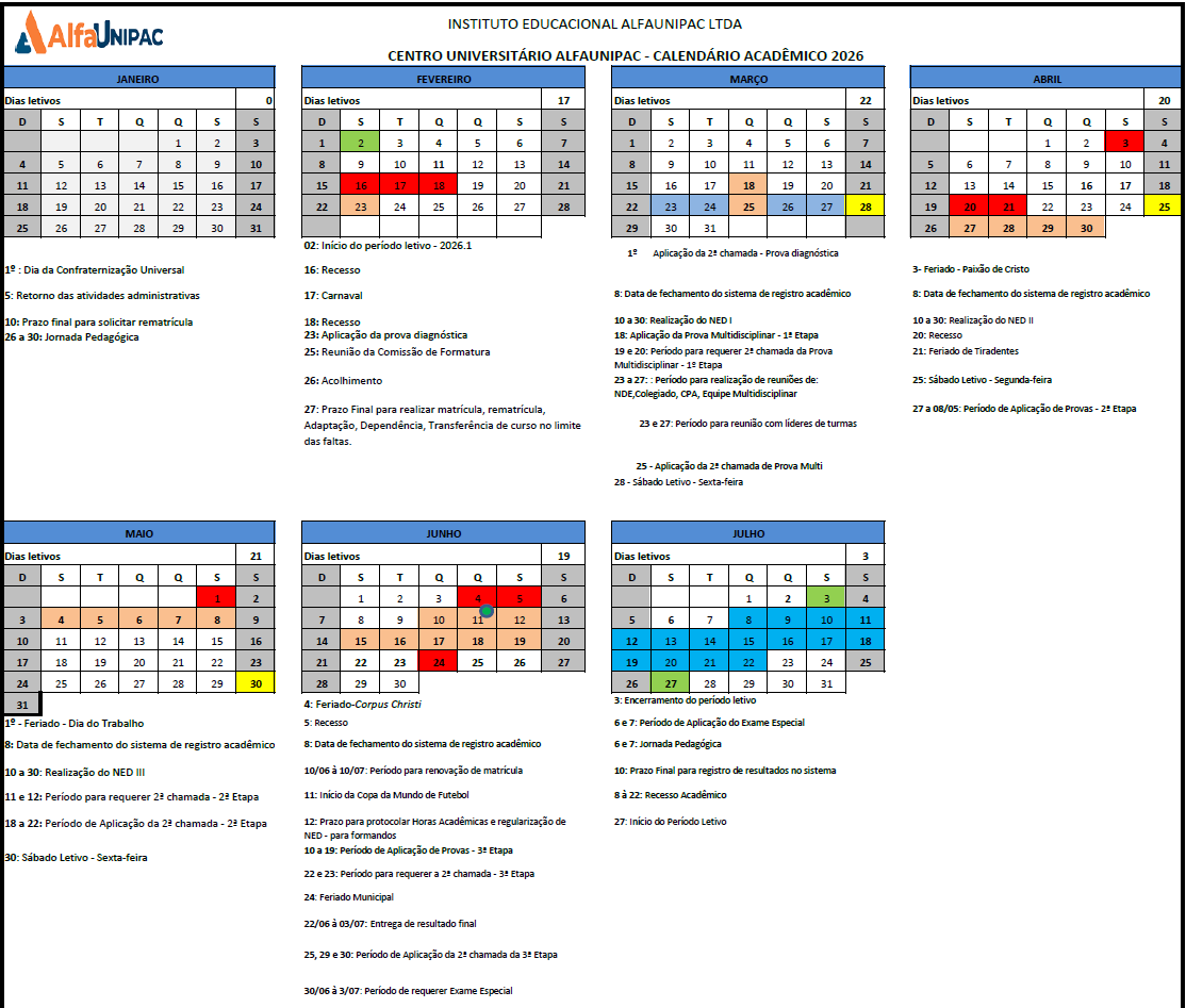 Calendário